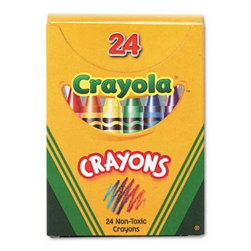 Binney&  스미스 Crayola (R) 스탠다드 크레용 세트, Lift-Lid 박스, 다양한 컬러, 박스 Of 24