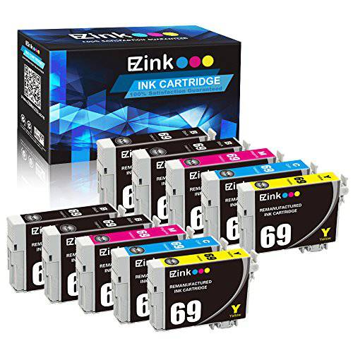 E-Z Ink TM 재충전,재생산 잉크카트리지, 프린트잉크 교체용 Epson 69 T069 to 사용 스타일러스 C120 CX5000 CX6000 CX8400 CX9400 NX215 NX305 NX400 NX410 NX415 NX515 Workforce 1100 30 310 615 10 팩
