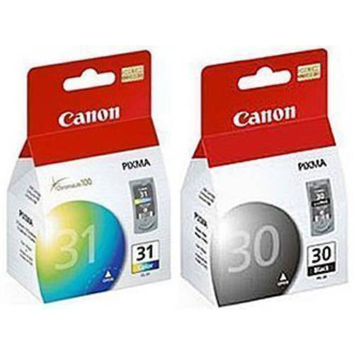 팩 Canon PG-30 블랙 and CL-31 컬러 프린터 잉크 카트리지 PG30 CL31 Canon Pixma iP1800...