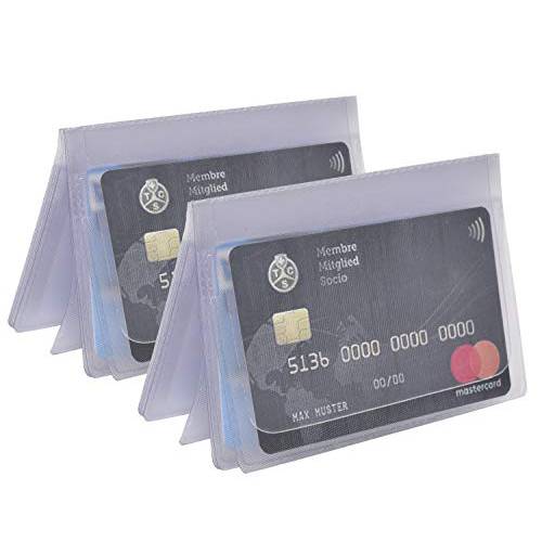 지갑 인서트 신용 카드 - 투명 플라스틱 카드 교체용