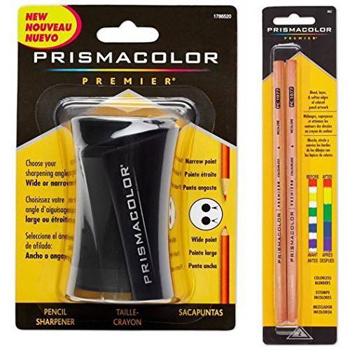 Prismacolor  블렌더 펜슬 무색 (2 피스)&  프리미어 연필깎이