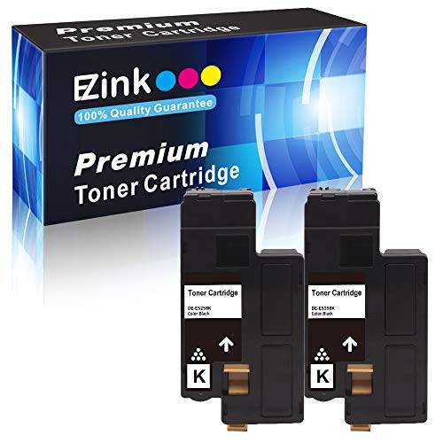 E-Z Ink ( TM) 호환가능한 토너,잉크토너 카트리지 교체용 Dell E525W E525 525w to 사용 E525w 무선 컬러 프린터 593-BBJX (블랙, 2 팩)