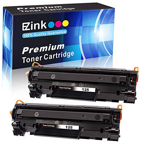 E-Z Ink ( TM) 호환가능한 토너,잉크토너 카트리지 교체용 캐논 125 CRG-125 3484B001 to 사용 ImageClass LBP6030w ImageClass LBP6000 ImageClass MF3010 레이저 프린터 (블랙, 2 팩)