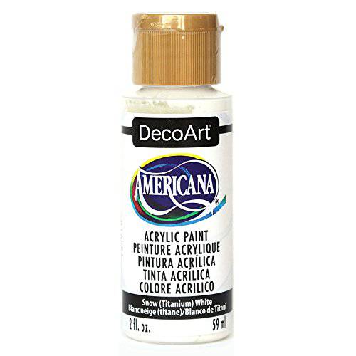 DecoArt DA-01 아메리카나 아크릴 페인트 2-Ounce 티타늄 2 oz 스노우 화이트