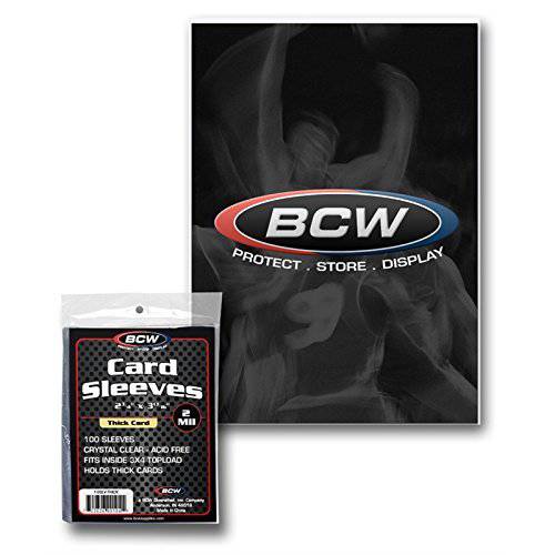 BCW 1-SSLV-Thick 두꺼운 카드 소프트 커버 스포츠 and Non-Sports