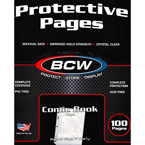 BCW  프로 Comic 페이지 코믹스, Comic 북 스토리지 수집 도구, 100 Count 박스