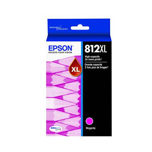 EPSON T812 DURABrite 울트라 잉크 하이 용량 Magenta 카트리지 (T812XL320-S) 셀렉트 Epson Workforce 프로 프린터