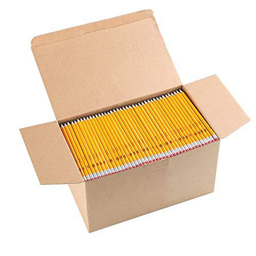 Wood-Cased 2 HB 연필, Yellow, Pre-sharpened, Class 팩, 1000 연필