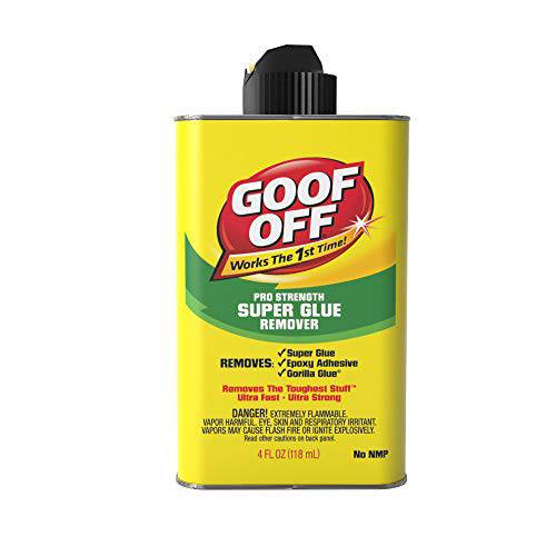 Goof Off FG678, 프로 강화 Can, 4oz 슈퍼 글루,접착제 리무버, Yellow