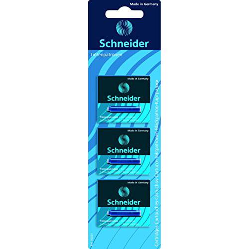Schneider 잉크카트리지, 프린트잉크, 팩 of 3 Boxes, 6 카트리지 Per 박스, 블루 (76603)