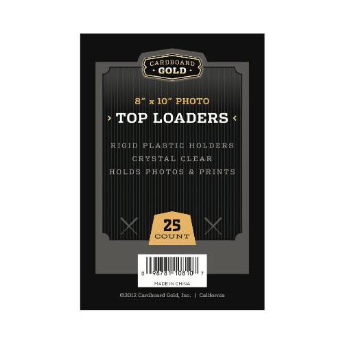 카드보드 골드 8 x 10 포토 탑 Loaders (25ct) - Next 세대 기록 프로텍트