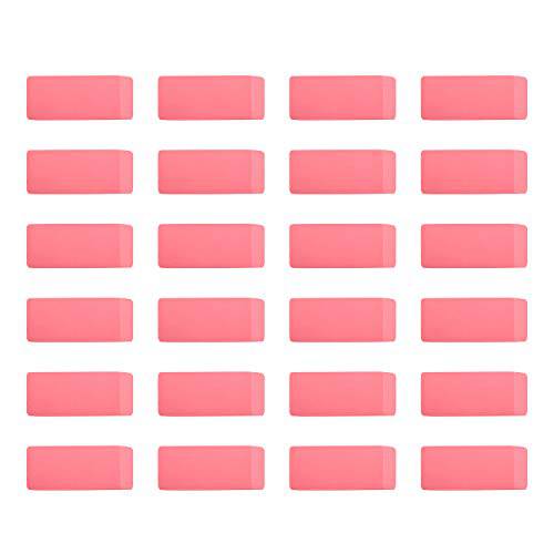 아마존 Basics 핑크 지우개, 24 Count