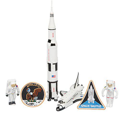 아폴로 스페이스 로켓&  셔틀 Adventure 6 피스 스페이스 장난감 세트 - 우주비행사, 로켓S and More