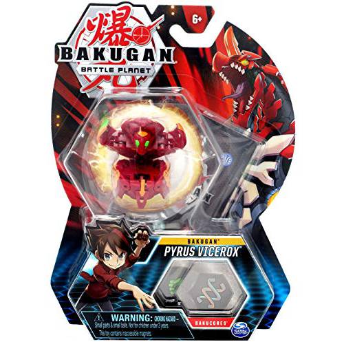 Bakugan, Pyrus Vicerox, 2-inch 톨 소장가치 Transforming Creature, Ages 6 and Up