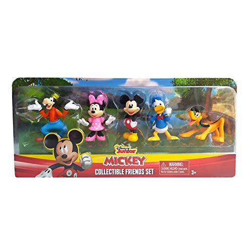 Disney Junior  미키 마우스 소장가치 Friends 세트 - 5 피규어 Including 미키, 미니, Donald, 구피, and Pluto