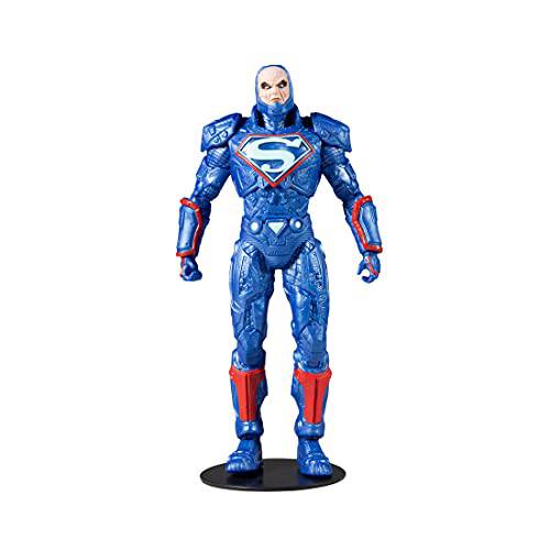 McFarlane 장난감 DC 멀티버스 Lex Luthor in 블루 파워 Suit 7 액션 피규어  왕좌&  악세사리